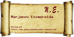 Marjanov Eszmeralda névjegykártya